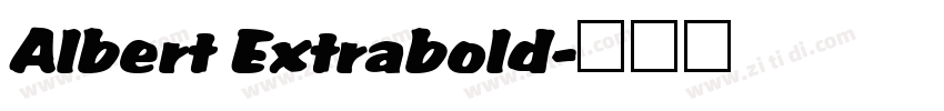 Albert Extrabold字体转换